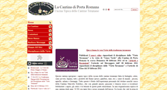 Desktop Screenshot of lacantinadiportaromana.it