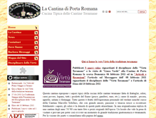 Tablet Screenshot of lacantinadiportaromana.it